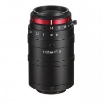 Kowa LM25HC-VIS-SW 1" 25mm F1.8 Manual Iris C-Mount Lens, Visible to SWIR Imaging Range (450-2000nm), IR Corrected, 12 MP Rated